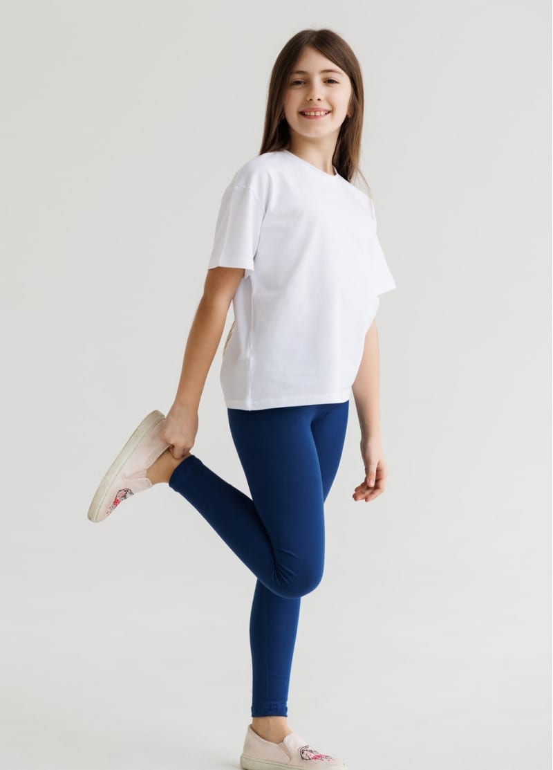 Дитяча футболка Oversize, стрейчева тканина 95% бавовна — фото 2
