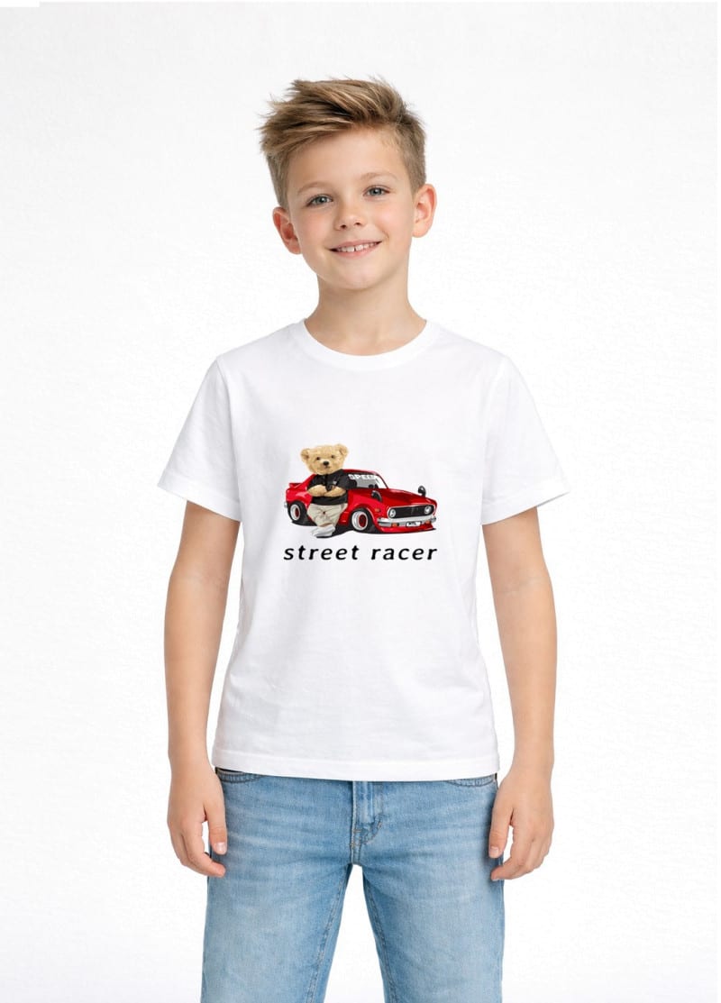 Дитяча футболка з принтом Street Racer бавовняна — фото 2